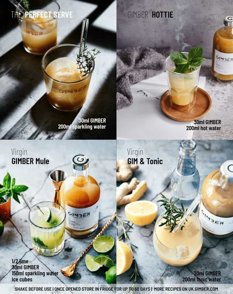 Gimber N°1 Original - Alcohol-free drink with Ginger, Lemon and