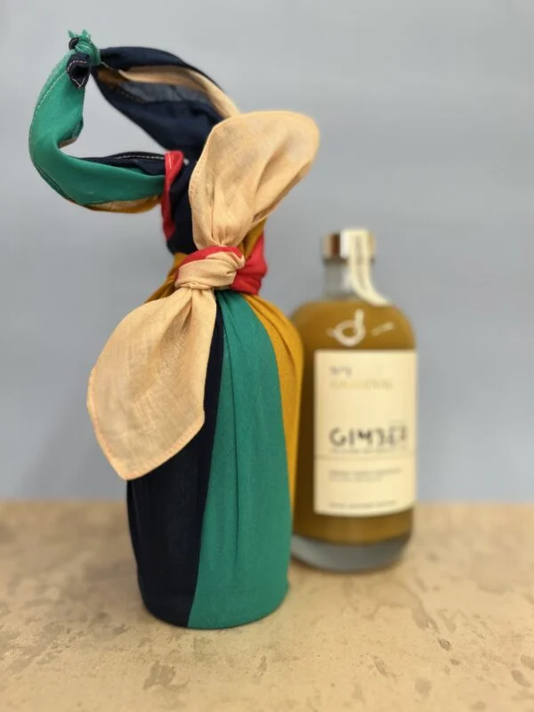 Furoshiki Gift Knot Bottle Wrapping - Large Bottles 80x80cm