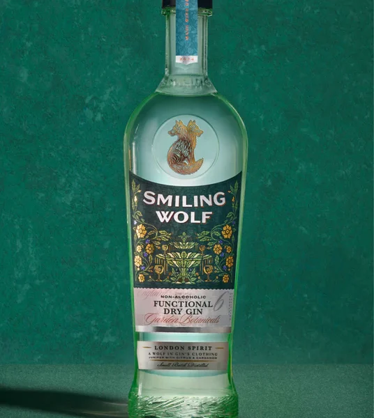 Smiling Wolf gin bottle