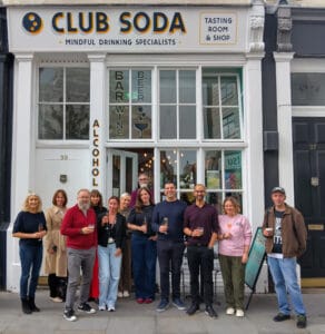 Club Soda Drinks Academy group photo at the Tasting Room