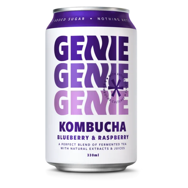 Genie Blueberry & Raspberry Kombucha