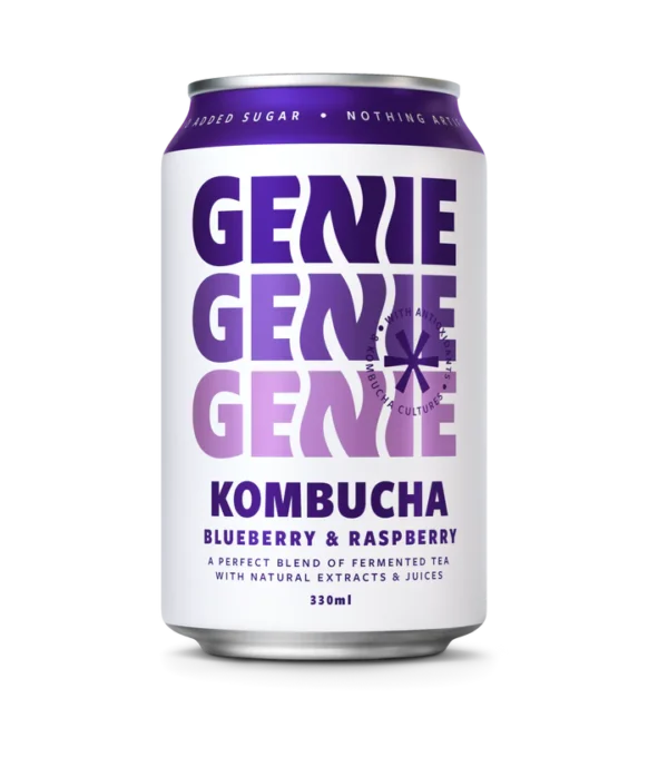 Genie Blueberry & Raspberry Kombucha